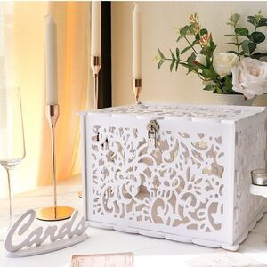 DIY White Decorative Card Box